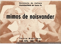 Programa Teatro Municipal de Santa Fe, Argentina, 1964
