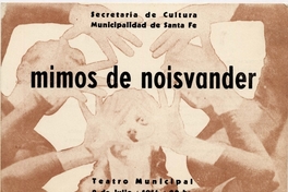 Programa Teatro Municipal de Santa Fe, Argentina, 1964