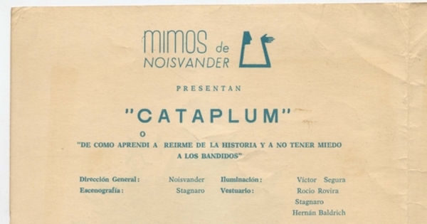 Programa "Cataplum", 1966.