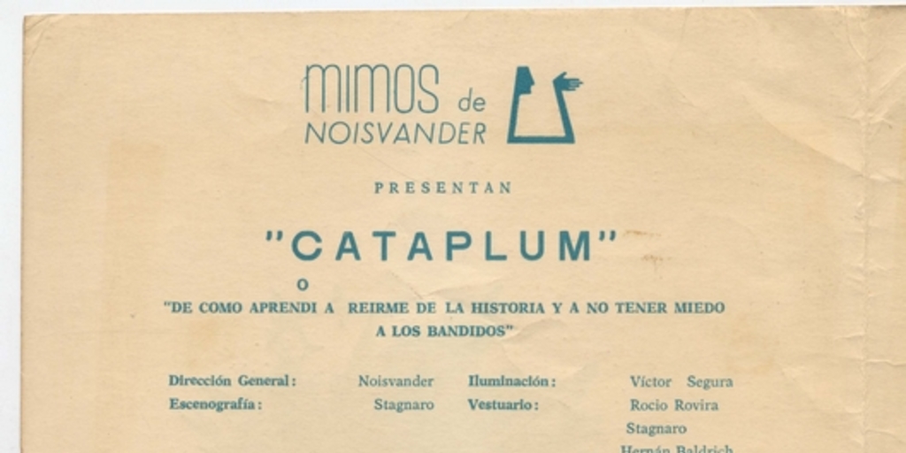 Programa "Cataplum", 1966.