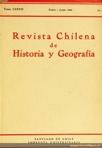 Revista chilena de historia y geografía: tomo LXXXVI, n° 94, enero-junio de 1939