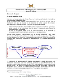 Orientaciones metodológicas para el usa de Memoria Chilena