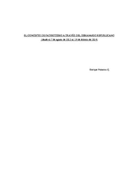 EL CONCEPTO DE PATRIOTISMO A TRAVÉS DEL SEMANARIO REPUBLICANO
(desde el 7 de agosto de 1813 al  19 de febrero de 1814)