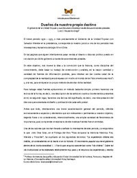 "Dueños de nuestro...