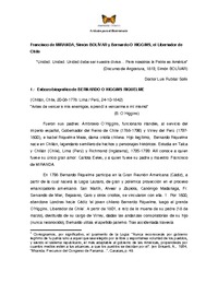 "Francisco de Miranda...
