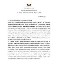 "El imaginario del profesor...