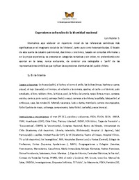"Expresiones culturales de...