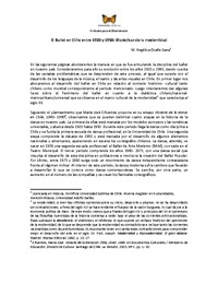 "El Ballet en Chile entre...