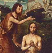 El bautismo de Jesús, del tema Modo de Ganar el Jubileo Santo