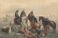 Trajes de la gente del campo, Atlas de la historia física y política de Chile (1854) de Claudio Gay. Trajes de la gente del campo, Atlas de la historia física y política de Chile (1854) de Claudio Gay.