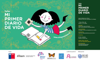 Afiche taller "Mi primer diario de vida", 23 de octubre.