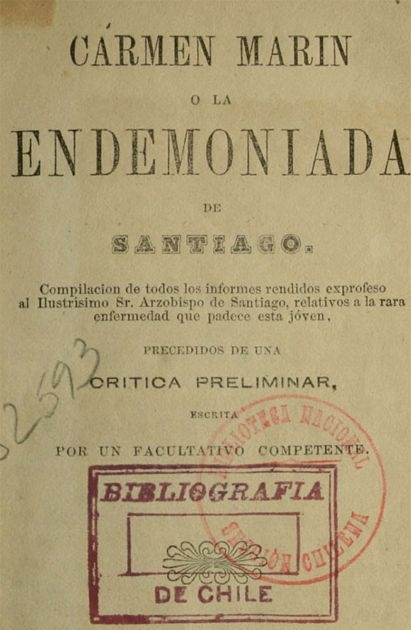 Carmen Marín, o la endemoniada de Santiago Carmen Marín, o la endemoniada de Santiago