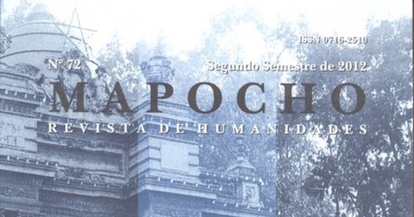 Mapocho: n° 72, segundo semestre de 2012