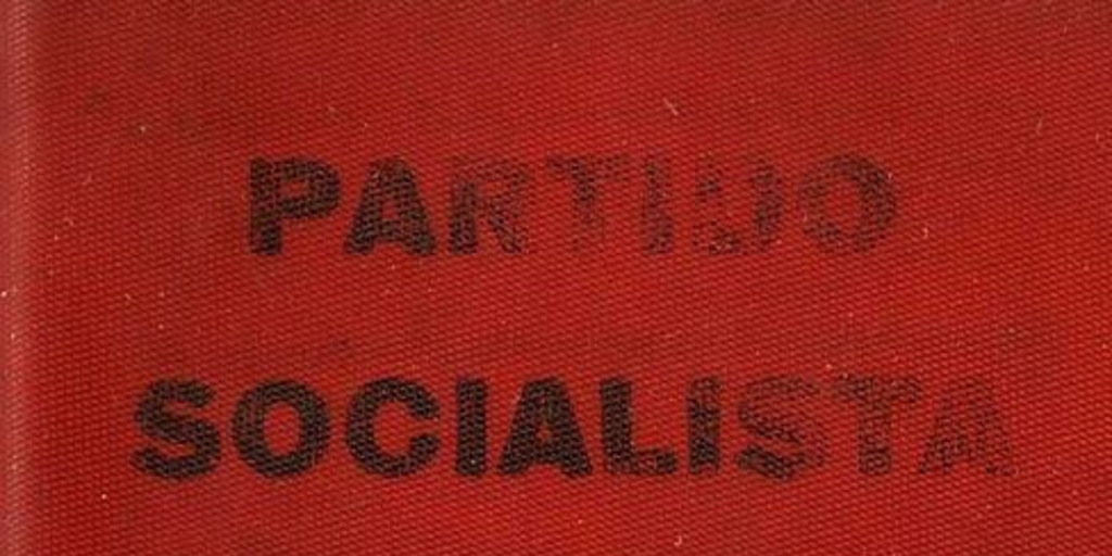 Libreta de inscripción Partido Socialista, 1933