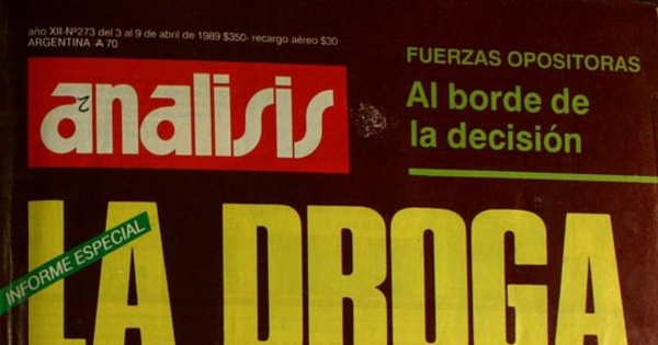 Análisis: no. 273-285, abril a junio de 1989