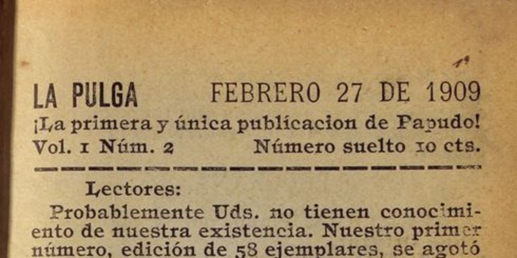 La Pulga: año 1-4, n° 2-17, 27 de febrero de 1909 a 13 de marzo de 1912