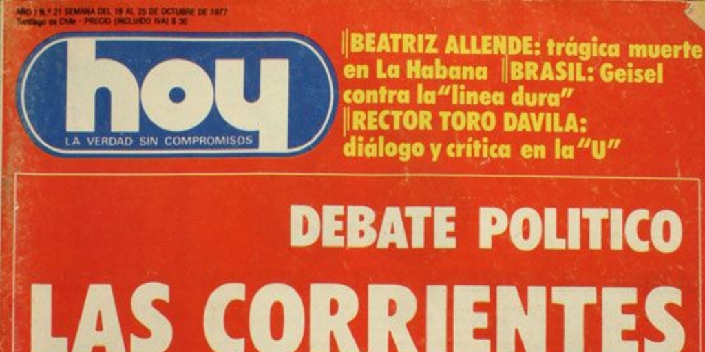 Hoy: no. 21-30, 19 de octubre a 21 de diciembre de 1977