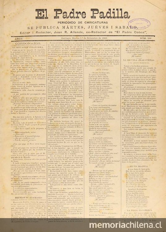 El Padre Padilla: año 2, no. 156-308, 1 de septiembre de 1885 a 28 de agosto de 1886