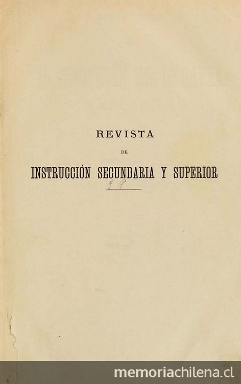 Revista de instrucción secundaria y superior: tomo 2, 1891