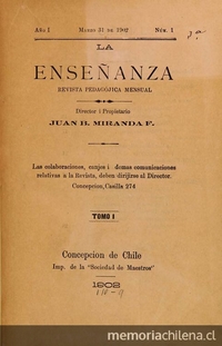 La Enseñanza: año 1, n° 1-12, 31 de marzo de 1902 a 1 de enero de 1903