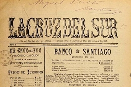 La Cruz del Sur: año 1-2, no. 3-56, 23 de junio de 1895 a 18 de octubre de 1896