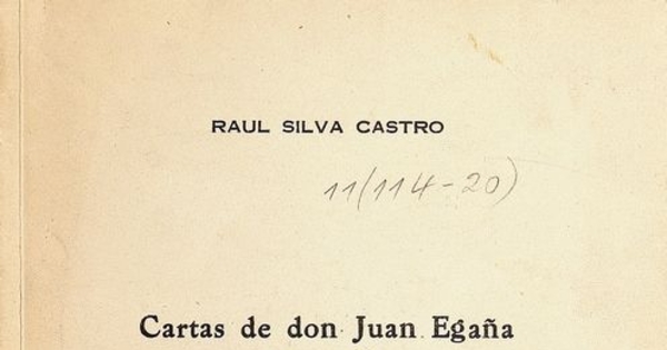 Cartas de don Juan Egaña 1832-1833