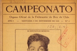 Campeonato: año 1, n° 3, 4 de noviembre de 1939