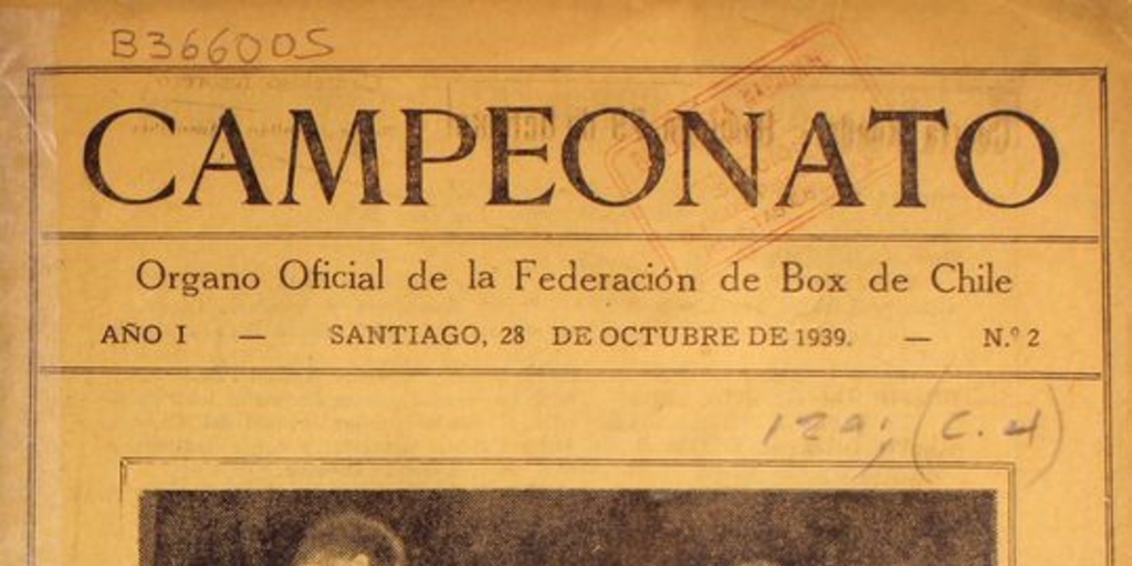 Campeonato: año 1, n° 2, 28 de octubre de 1939