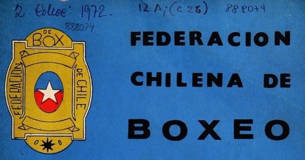 Federación Chilena de Boxeo: n° 1, enero 1972