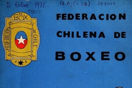 Federación Chilena de Boxeo: n° 1, enero 1972