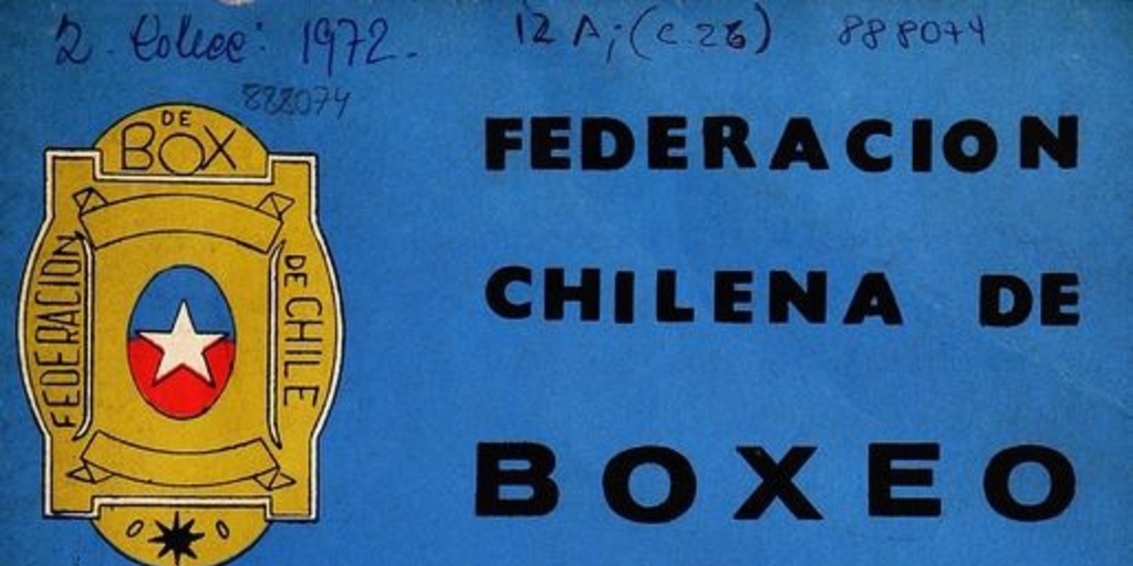 Federación Chilena de Boxeo: n° 1, enero 1972