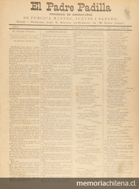 El Padre Padilla: año 1-2, no. 53-207, 1 de enero a 31 de diciembre de 1885