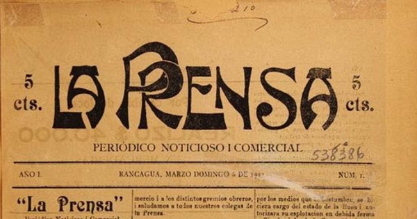 La Prensa: año 1-2, n° 1-124, 5 de marzo de 1911 a 31 de diciembre de 1912