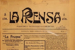 La Prensa: año 1-2, n° 1-124, 5 de marzo de 1911 a 31 de diciembre de 1912