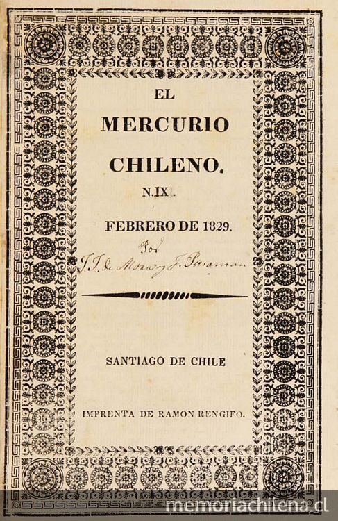 El Mercurio chileno: n° 9-16, 1 de diciembre de 1828 a 15 de julio de 1929