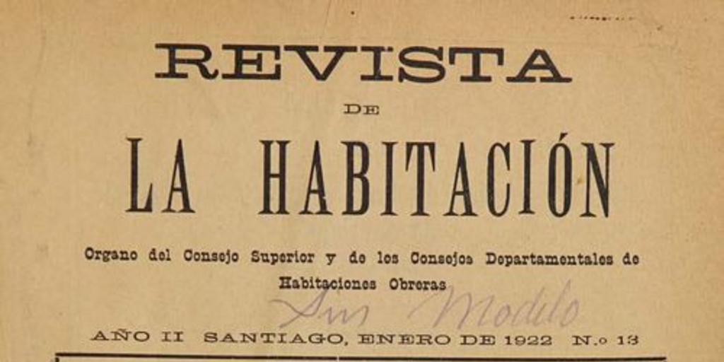 Revista de la habitación: 1ra. época, año 2, no. 13-24, enero a diciembre de 1922