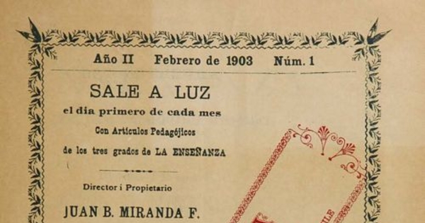 La Enseñanza: año 2, n° 11-12, febrero de 1903 a enero de 1904