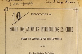 Sobre los animales introducidos en Chile desde su conquista por los españoles