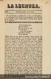 La Lechuza: n° 1-2, 24-29 de abril de 1829