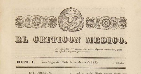 El Criticón Médico: n° 1-4, 5-26 de junio de 1830