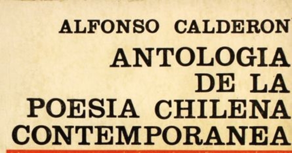 Antología de la poesía chilena contemporánea