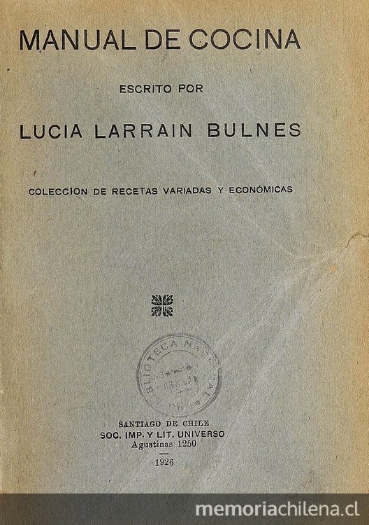 Manual de cocina: colección de recetas variadas y económicas