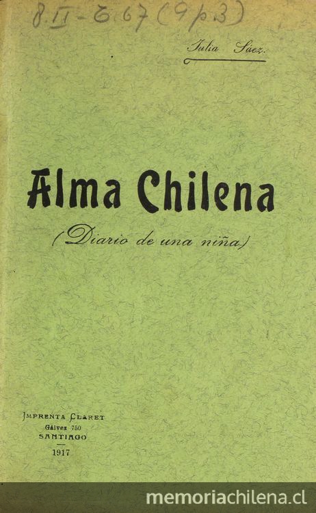 Alma chilena :(diario de una niña)