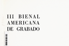 III Bienal Americana de Grabado : [catálogo]