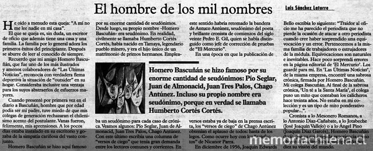 El hombre de los mil nombres