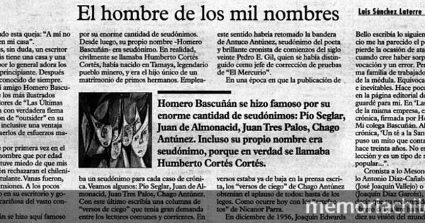 El hombre de los mil nombres