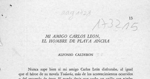 Mi amigo Carlos León, el hombre de Playa Ancha