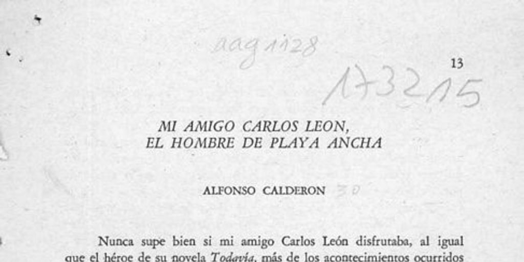 Mi amigo Carlos León, el hombre de Playa Ancha