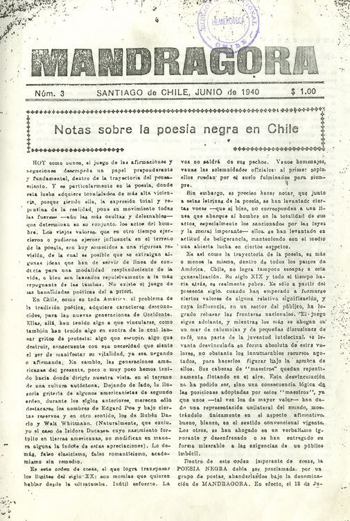 Mandrágora: nº 3, diciembre de 1940