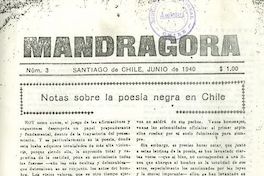 Mandrágora: nº 3, diciembre de 1940